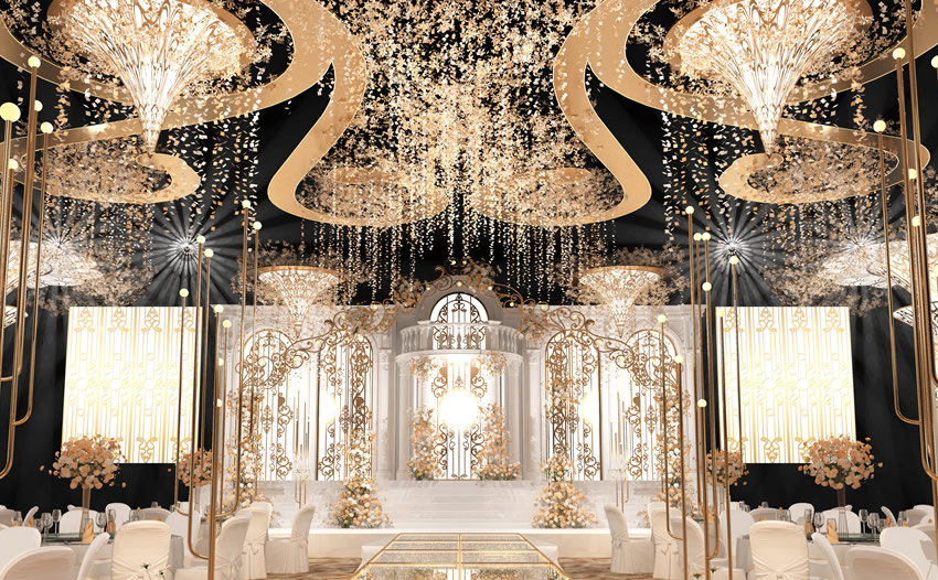 东坡花木兰喜事汇金色大厅效果展示